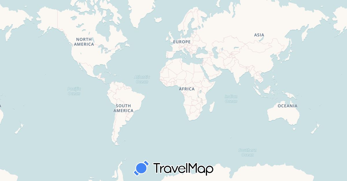 TravelMap itinerary: driving, cycling in Belarus (Europe)